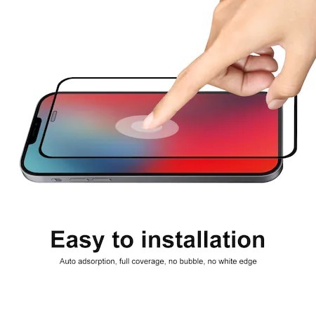 Folie Sticla securizata, , compatibila cu Xiaomi Redmi 12C, Full Glue, cu margini negre 3