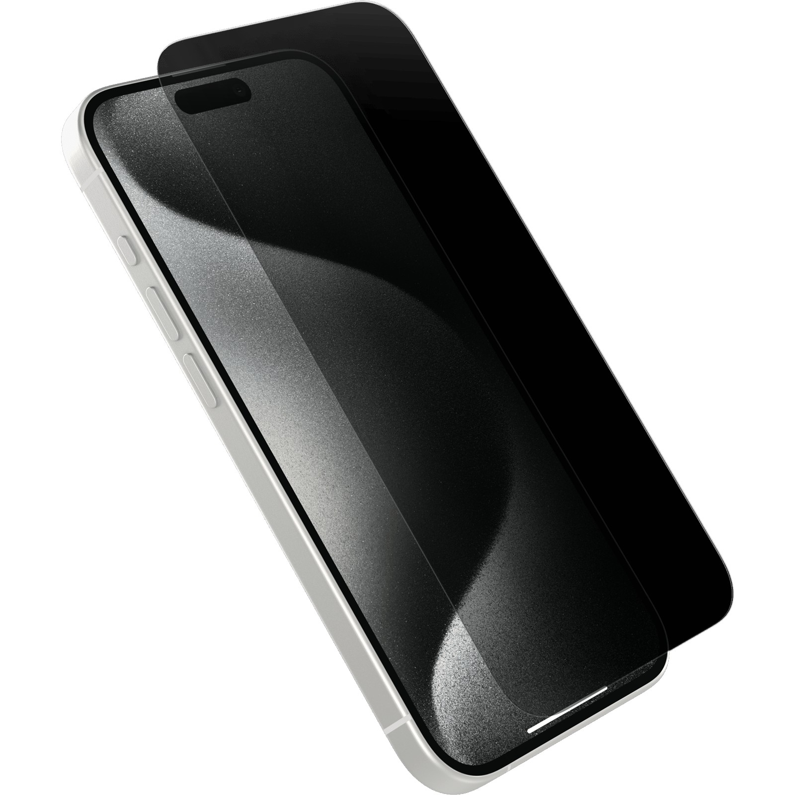 Folie Sticla Securizata, , Pentru Apple iPhone 16 Pro, Privacy Classic, 2.5D, Confidentialitate 30°, Negru Transparent