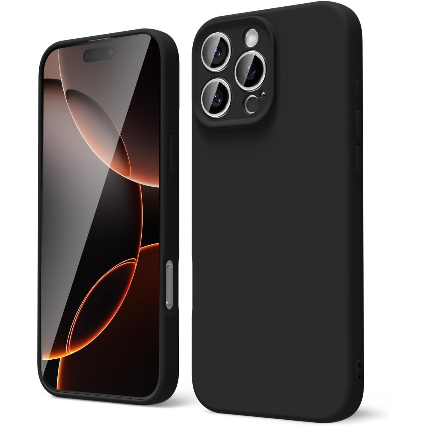 Husa de Protectie Matte TPU, , pentru Apple iPhone 16 Pro Max, Protectie Camera, Antisoc, Antizgariere, Antialunecare, Acoperire Completa, Negru