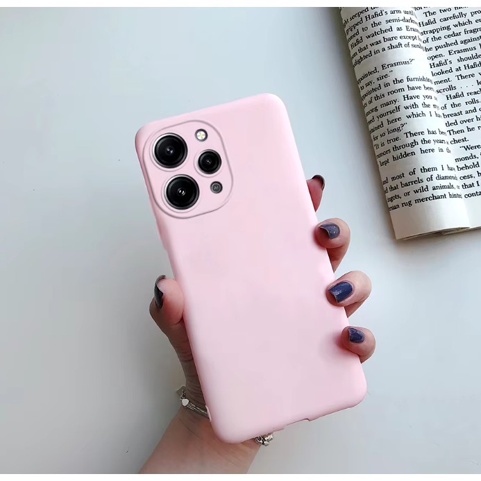 Husa de Protectie Matte TPU, , pentru Xiaomi Redmi 12 Pro, Protectie Camera, Antisoc, Antizgariere, Antialunecare, Acoperire Completa, Roz 4
