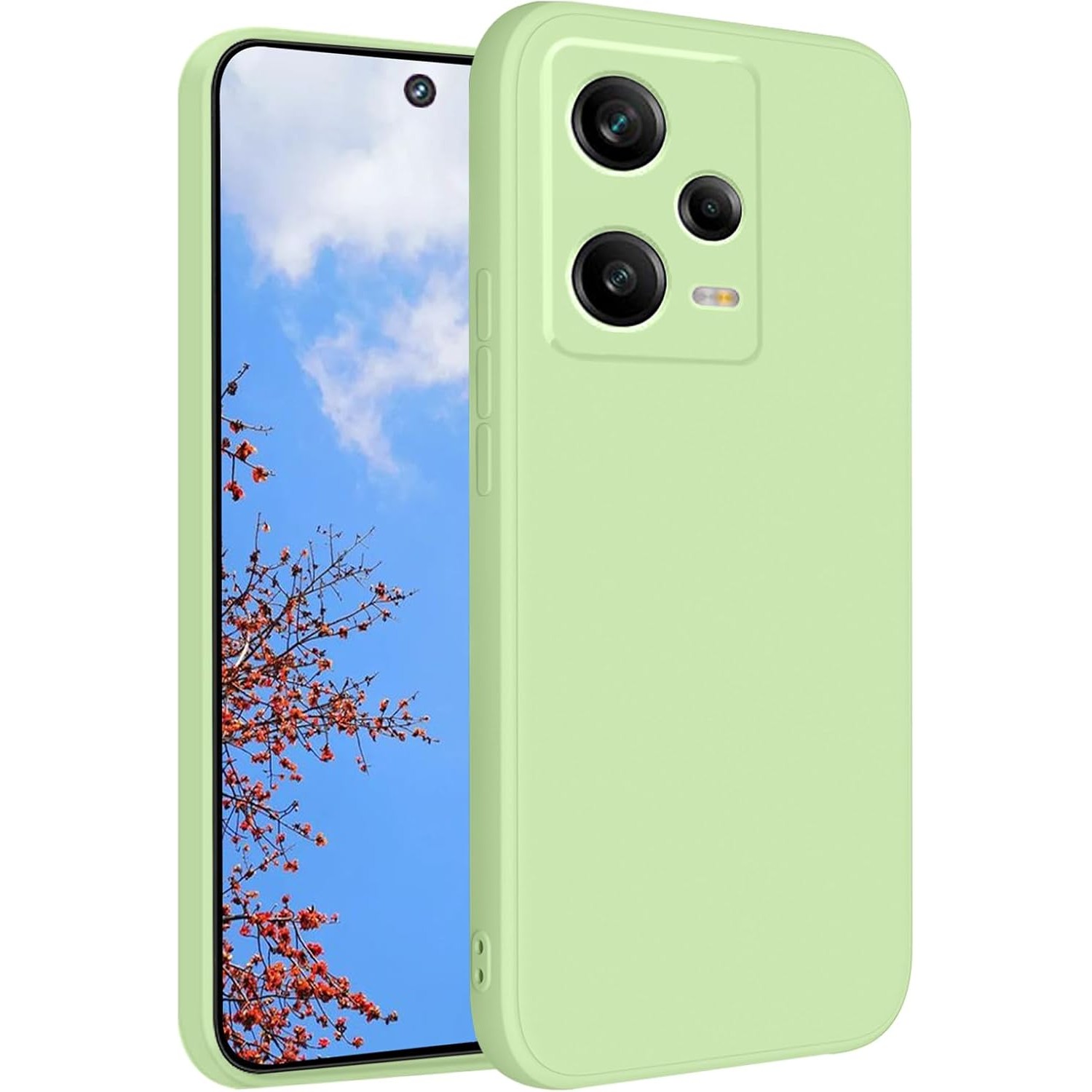 Husa de Protectie Matte TPU, , pentru Xiaomi Redmi 12 Pro, Protectie Camera, Antisoc, Antizgariere, Antialunecare, Acoperire Completa, Verde