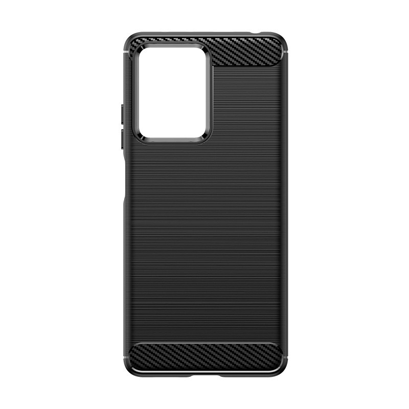 Husa de Protectie pentru Xiaomi Redmi 12 Pro, , Protectie 360, din TPU cu element de Carbon, Anti Alunecare, 1.8 mm, Negru 3