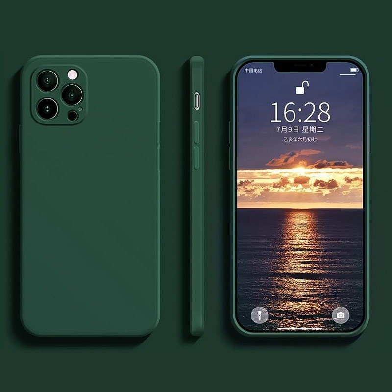 Husa protectie, , compatibila cu Huawei P40 lite Liquid Silicone Verde 5
