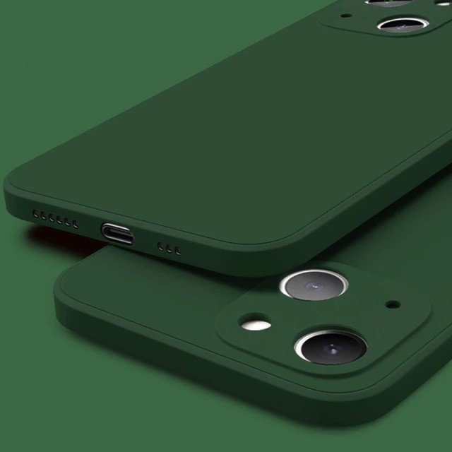 Husa protectie, , compatibila cu Huawei P40 lite Liquid Silicone Verde 3