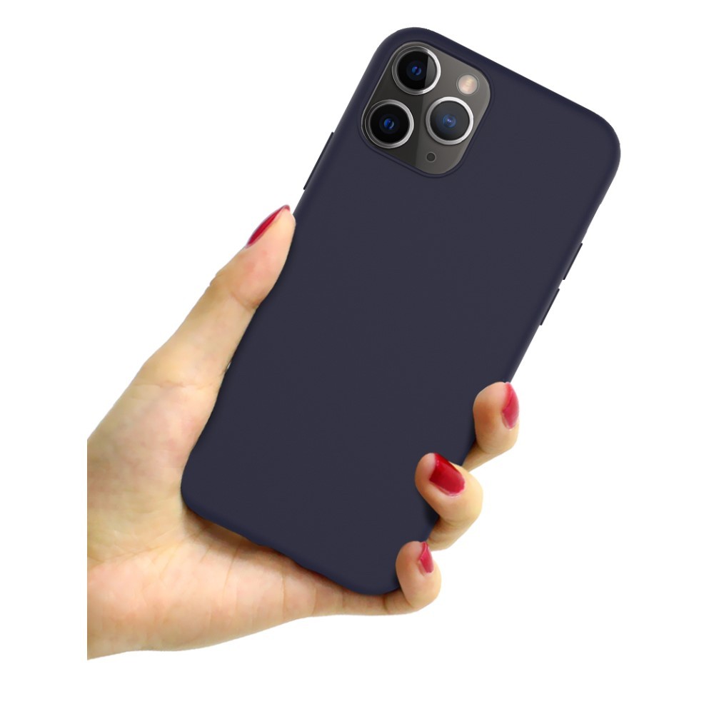 Husa protectie compatibila cu Samsung S20 FE Matte Tpu Albastru Inchis Mat 3