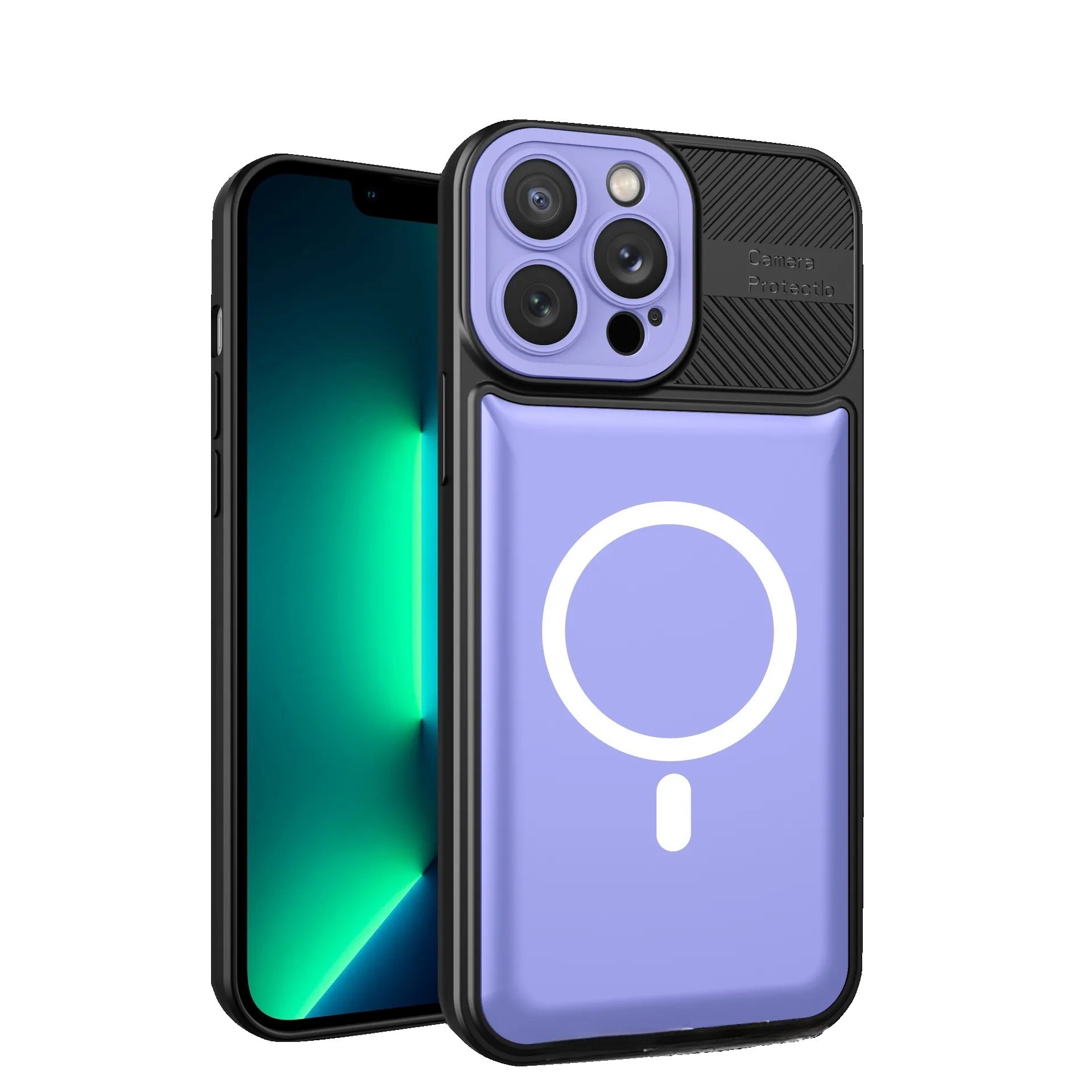 Husa Urban Armor pentru Samsung Galaxy A24 4G, , Suport Auto Magnetic, Protectie Antisoc, Mov 2
