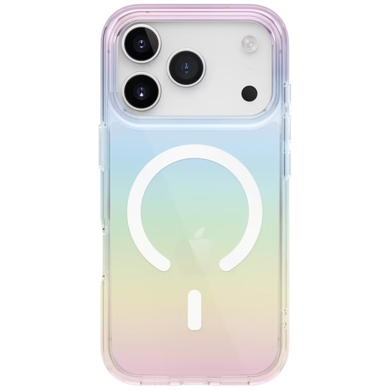 Husa Telefon, , Compatibila iPhone 17 Pro, Model Cameleon, Magsafe, Schimbare Gradient de Culoare din Unghiuri Diferite, Multicolor 3