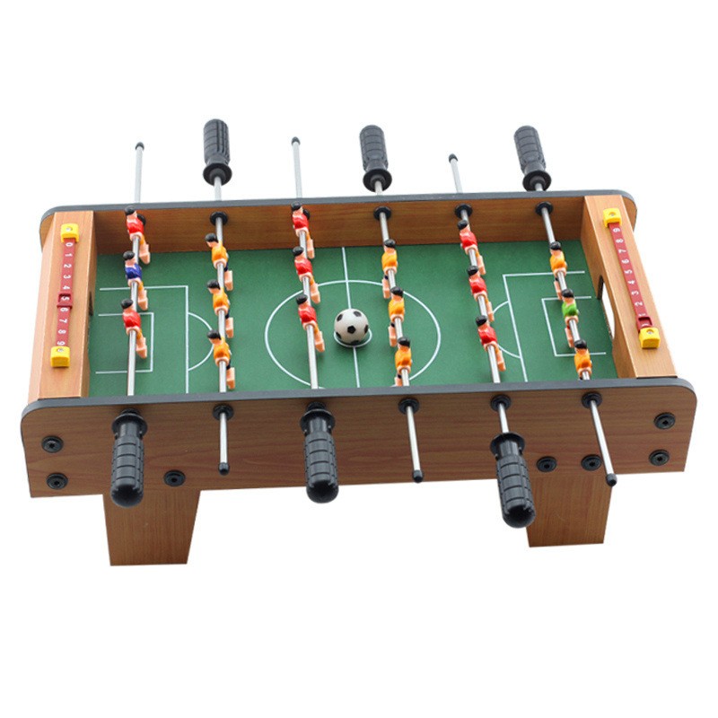 Masa de Fotbal cu Teren si 18 Jucatori , 6 Manere, cu Tablou pentru Scor, din Metal, Lemn si ABS, 60.5 x 30.5 x 18.5 cm, cu Picioare, pentru copii/adulti 3