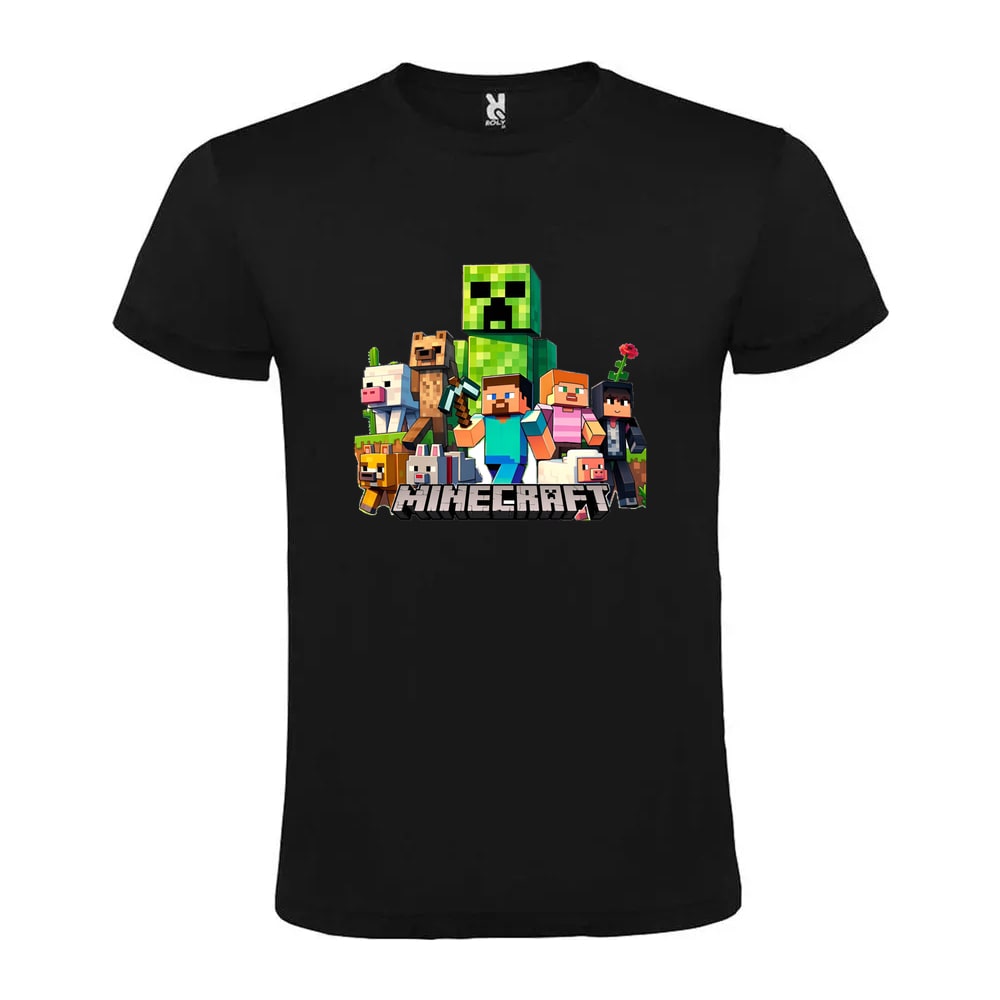 Tricou bumbac, diverse culori si marimi, design Minecraft 1