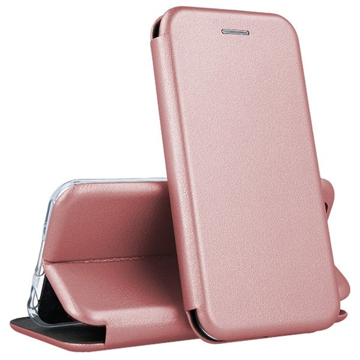 Husa Huawei P Smart 2021, Prestige Book, inchidere magnetica, rose gold