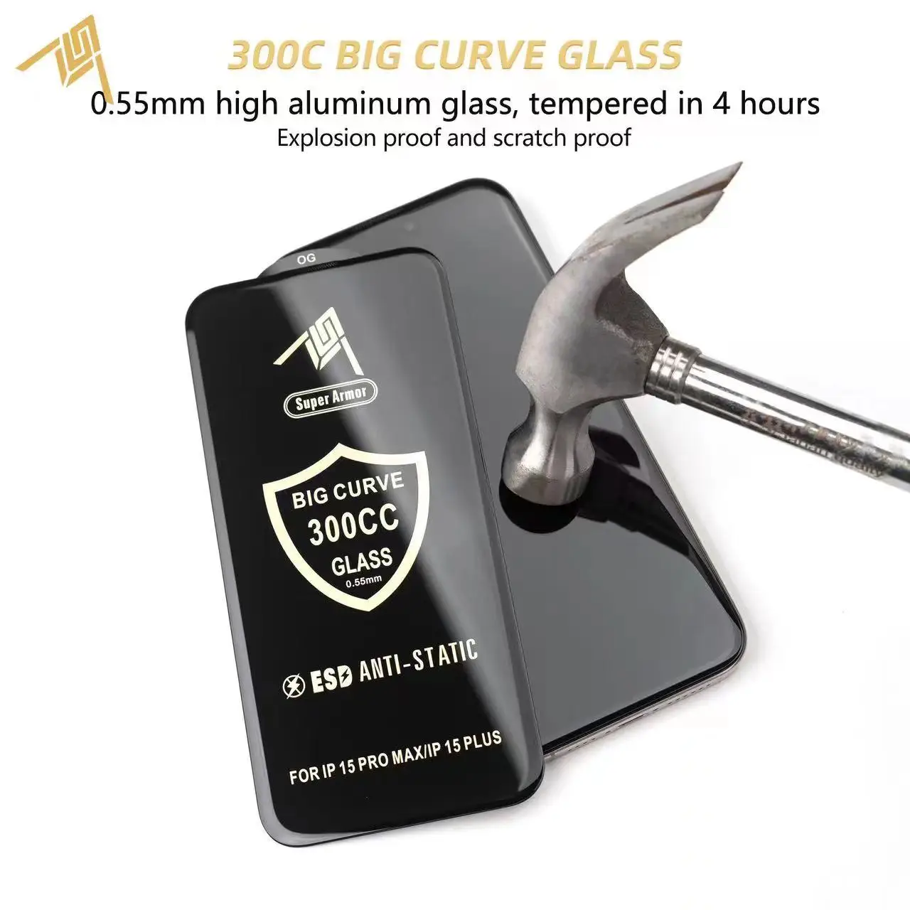Folie de sticla Samsung Galaxy A03s, Big Curve 300CC, 0.55 mm, margini curbate, negre 5