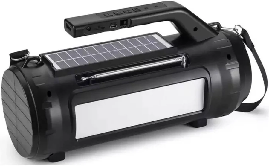 Boxa bluetooth HF-U39, MP3/USB/MicroSD reader, Radio FM, functie Hands-Free, incarcare solara, neagra 2