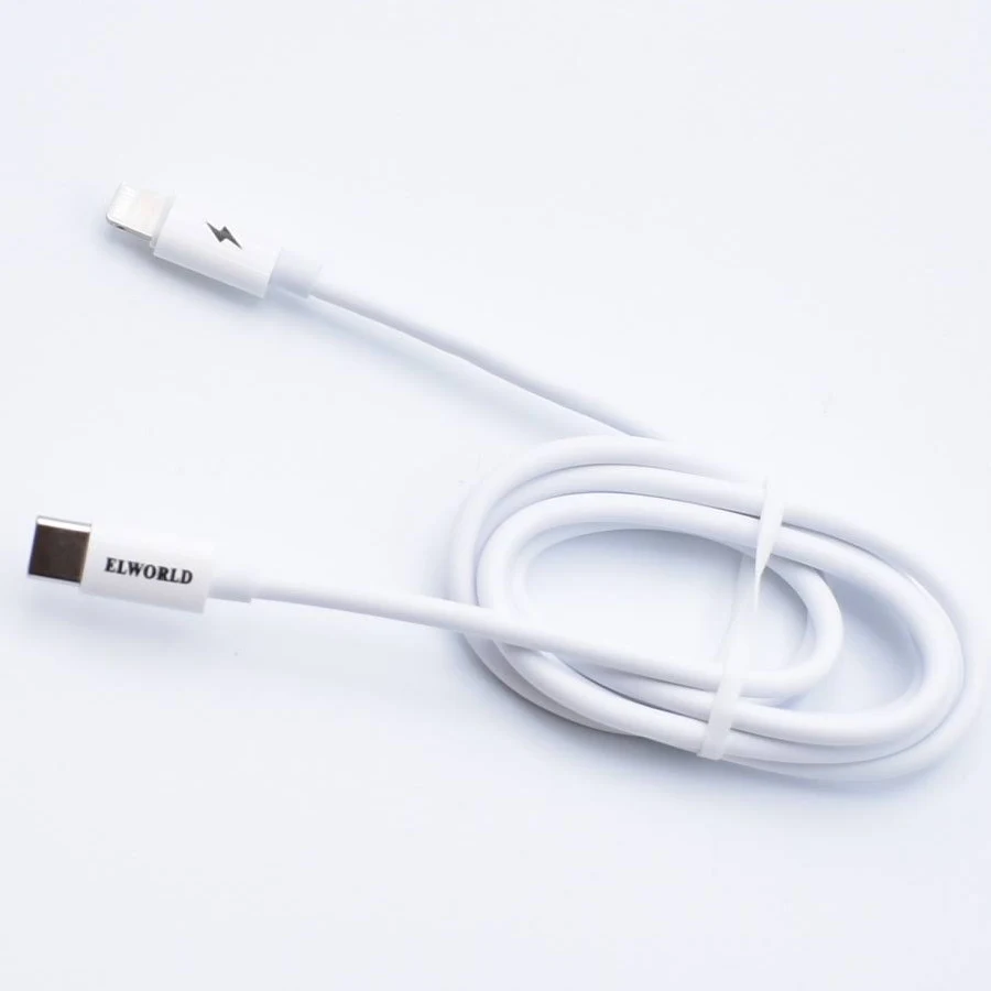 Cablu de date si incarcare Type-C to Lightning JXL-233, 18W, alb 3