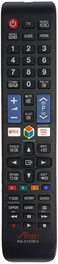 Telecomanda pentru SMART TV LCD/LED SAMSUNG, taste Netflix, Prime Video, Alien RM-D1078+2