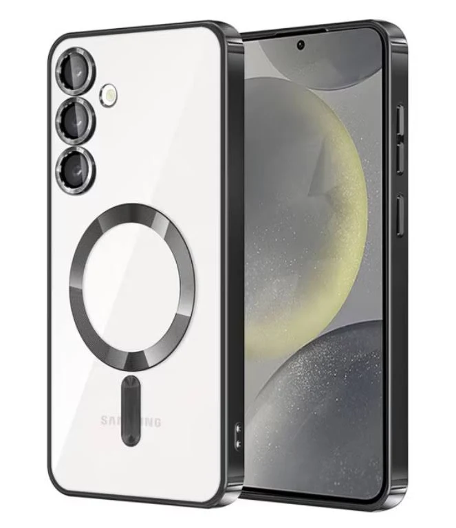 Husa Samsung Galaxy A16 5G, Electroplating Magsafe TPU, protectie camera, neagra