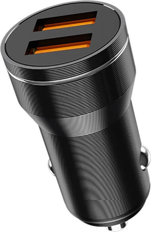 Incarcator auto Jellico F2S, dual port USB, 18W, 3.1A, negru 3