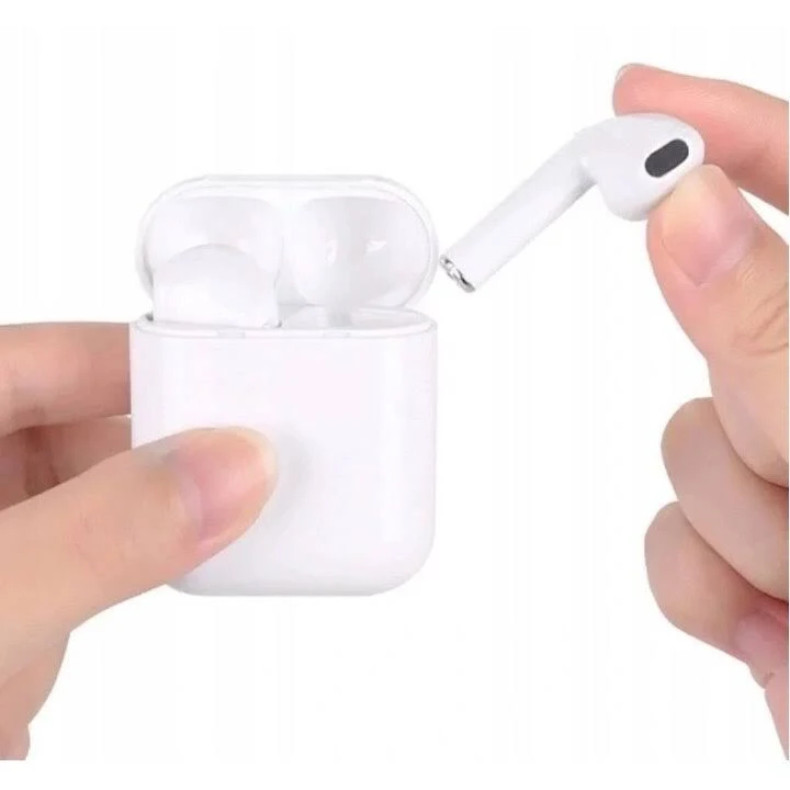 Casti wireless i11, TWS, Bluetooth 5.0, microfon, touch control, albe 3