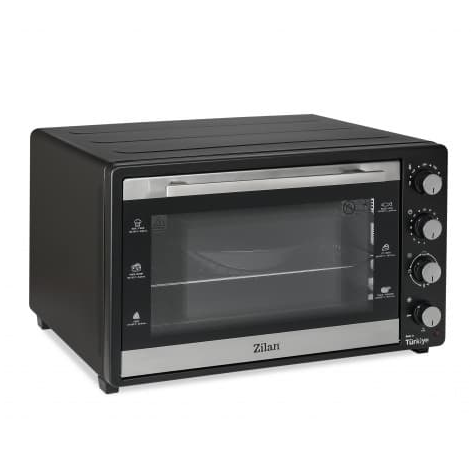 Cuptor electric cu ventilator, putere 2500W, capacitate 80L, 250°C, termostat reglabil, timer, geam dublu ZILAN / ZLN3480