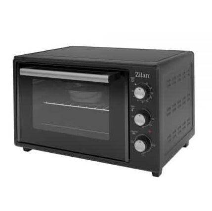 Cuptor electric Zilan capacitate 35l, putere 1800w, termostat reglabil, negru / ZLN 8887