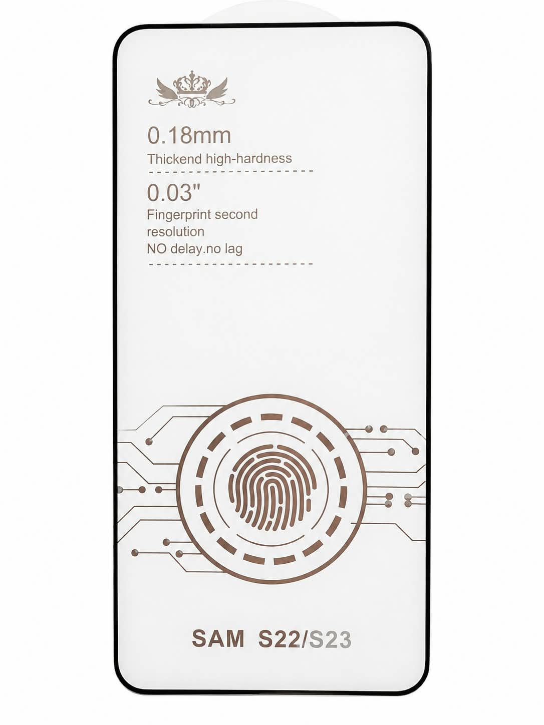 Folie de sticla Samsung Galaxy S22, ACE Folding Full Glue, deblocare amprenta, margini negre