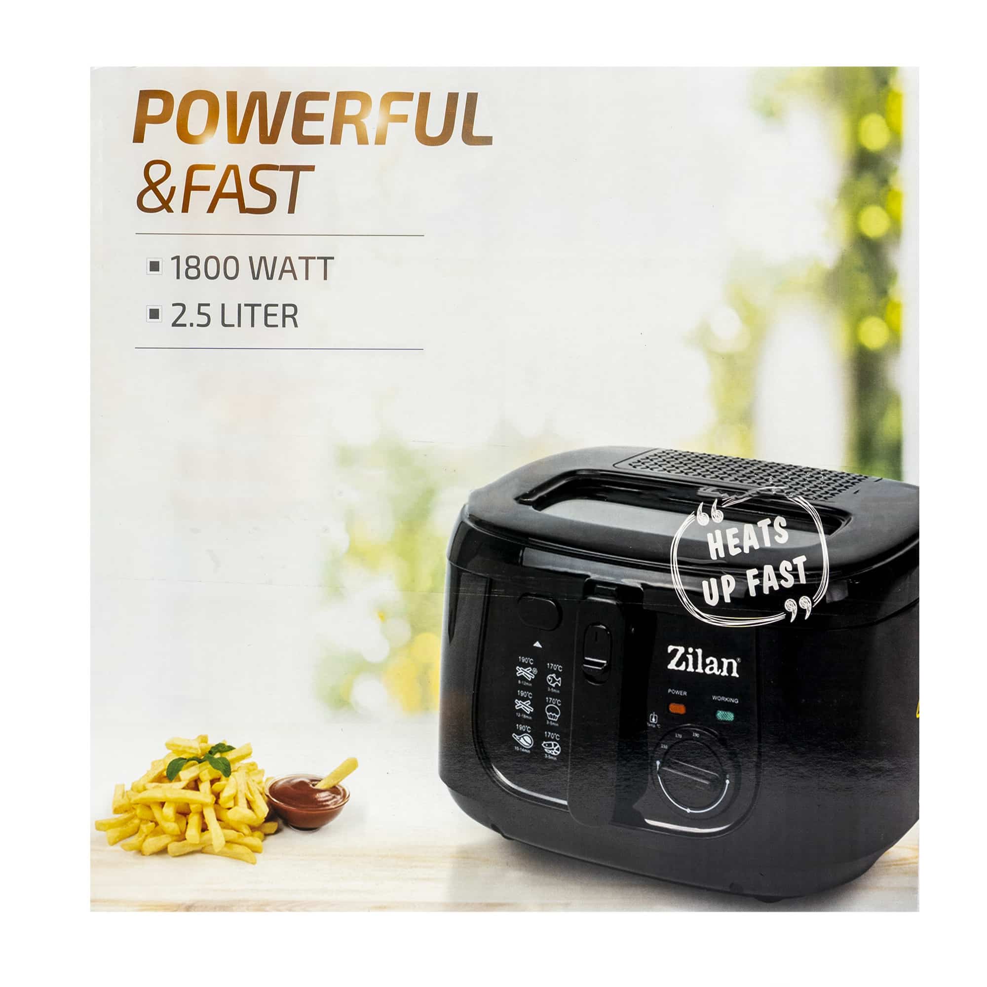 Friteuza, putere 1800 W, capacitate ulei 2.5 l / ZLN 2317 - Zilan Official 3
