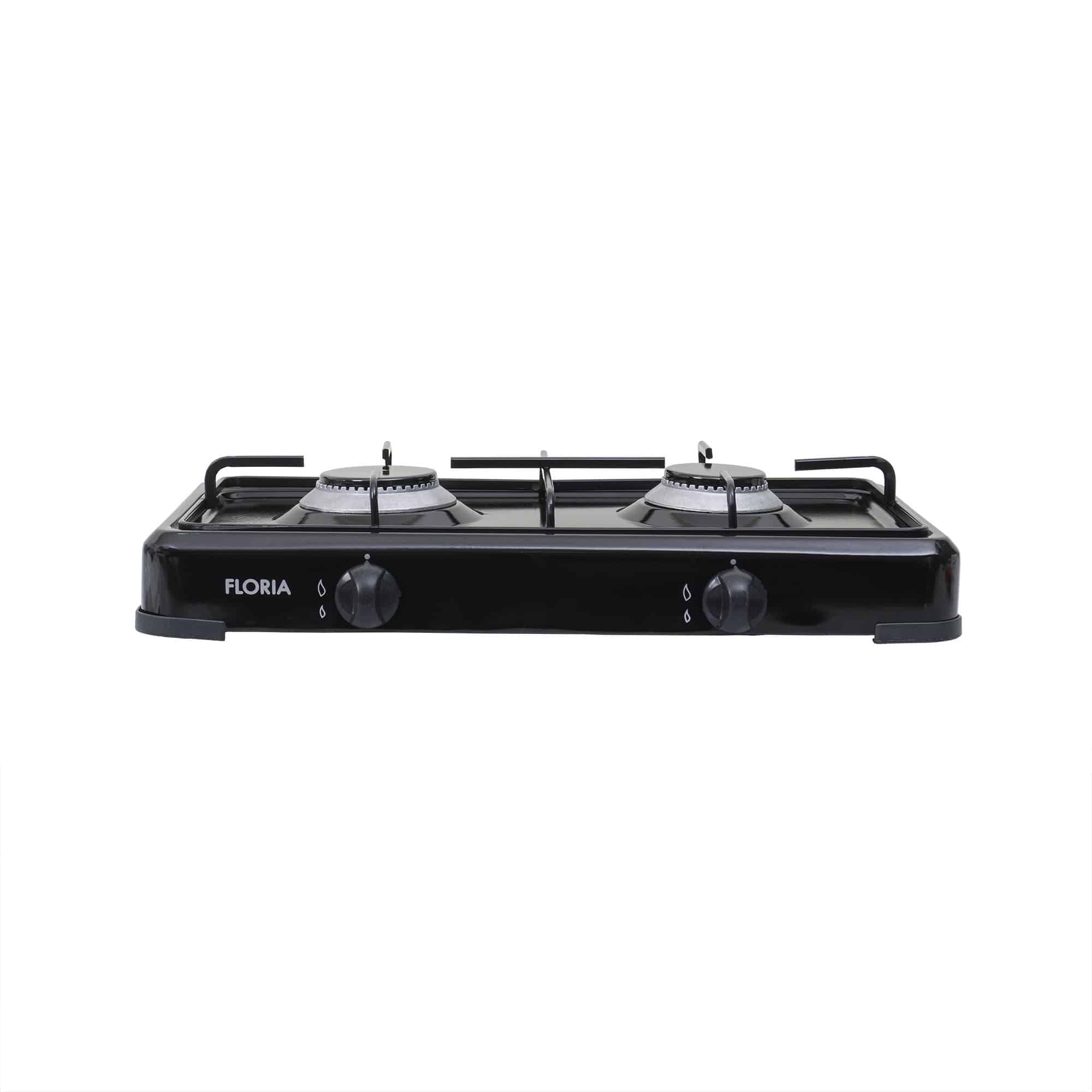 Aragaz Floria cu 2 ochiuri, alimentare butelie, negru / ZLN 7128 2
