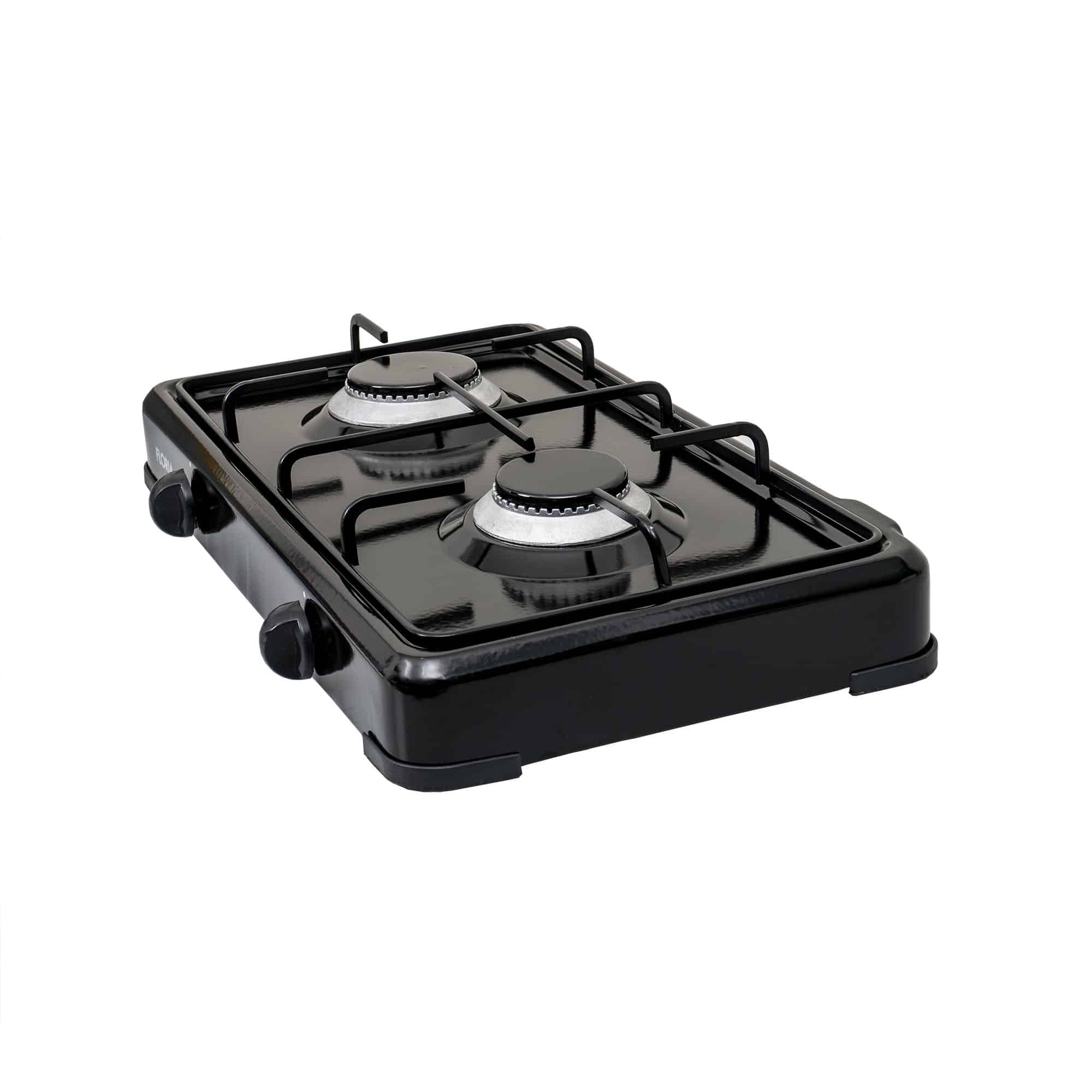 Aragaz Floria cu 2 ochiuri, alimentare butelie, negru / ZLN 7128 3