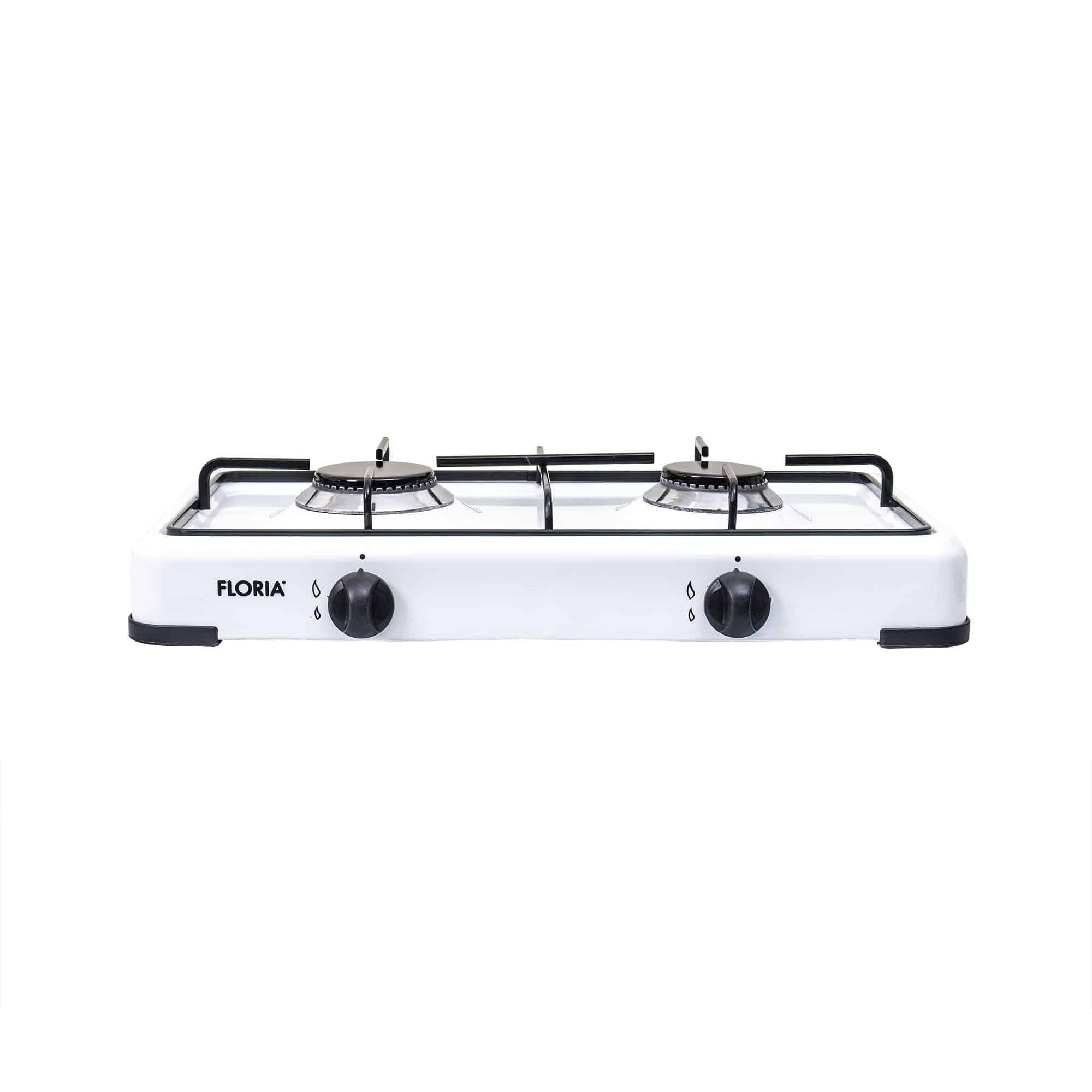 Aragaz Floria cu 2 ochiuri, alimentare butelie, alb / ZLN 7129 2