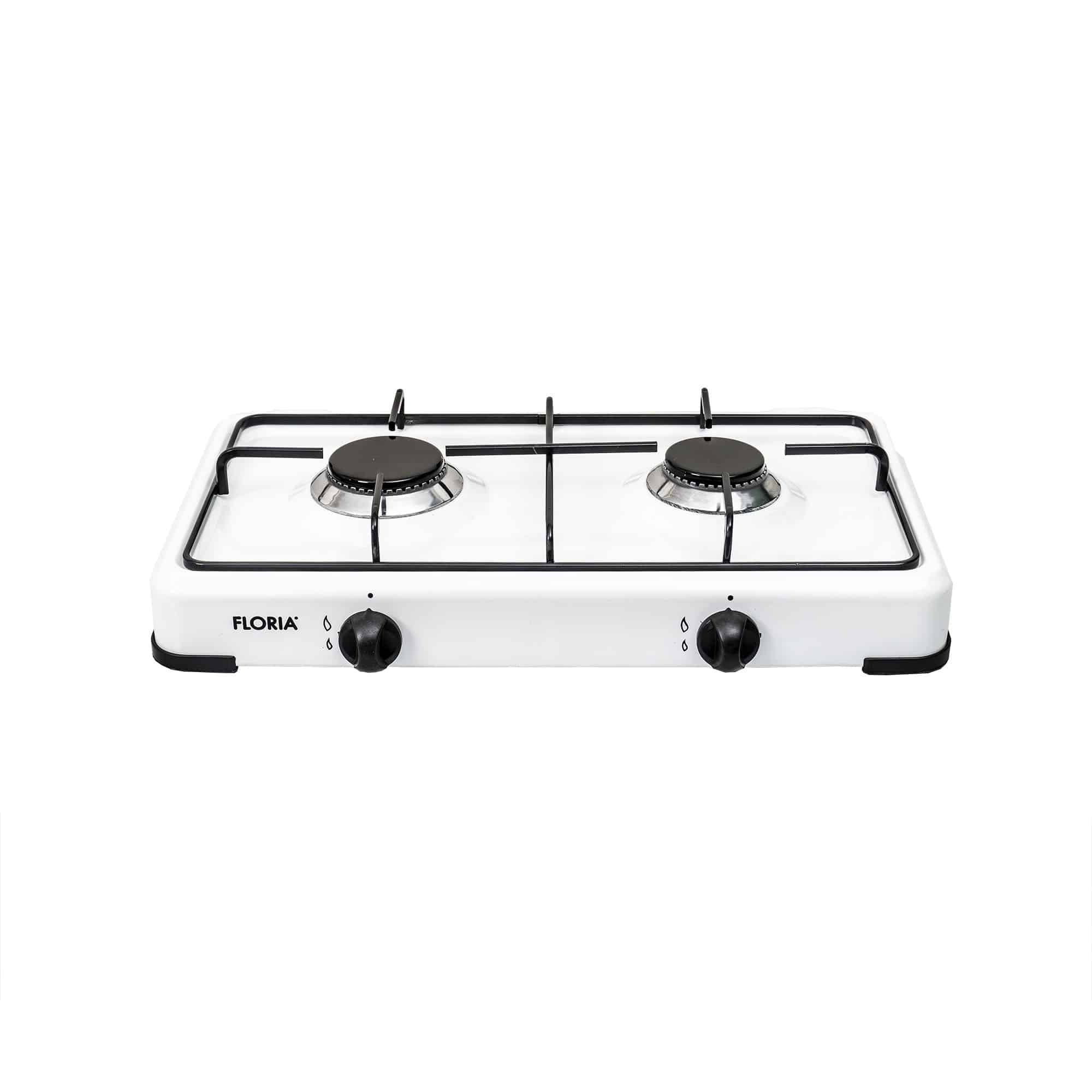 Aragaz Floria cu 2 ochiuri, alimentare butelie, alb / ZLN 7129