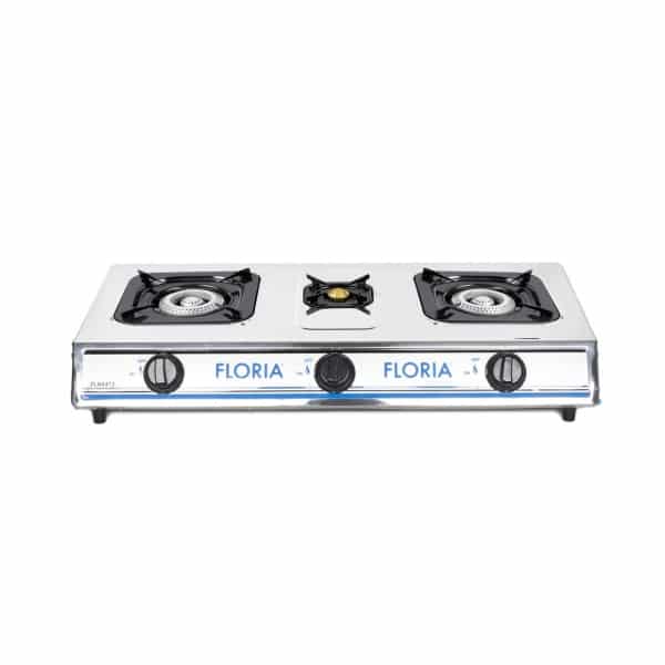 Aragaz din inox cu 3 ochiuri, alimentare la butelie / ZLN 8472 2