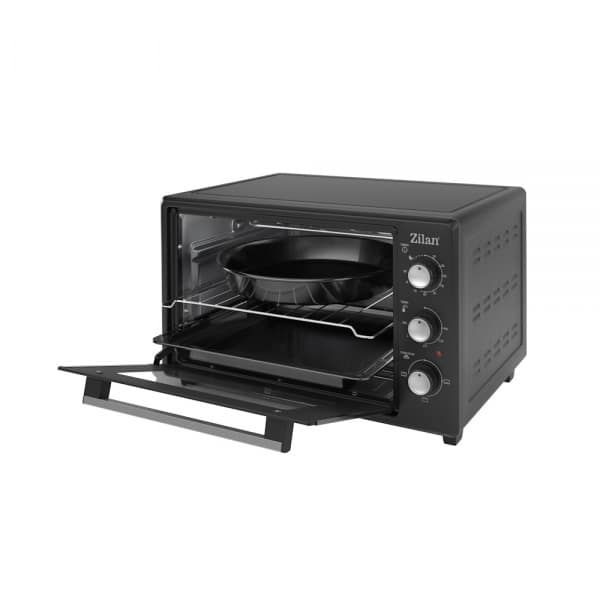 Cuptor electric Zilan capacitate 35l, putere 1800w, termostat reglabil, negru / ZLN 8887 2